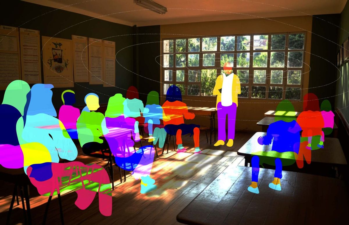 Classroom full of learners