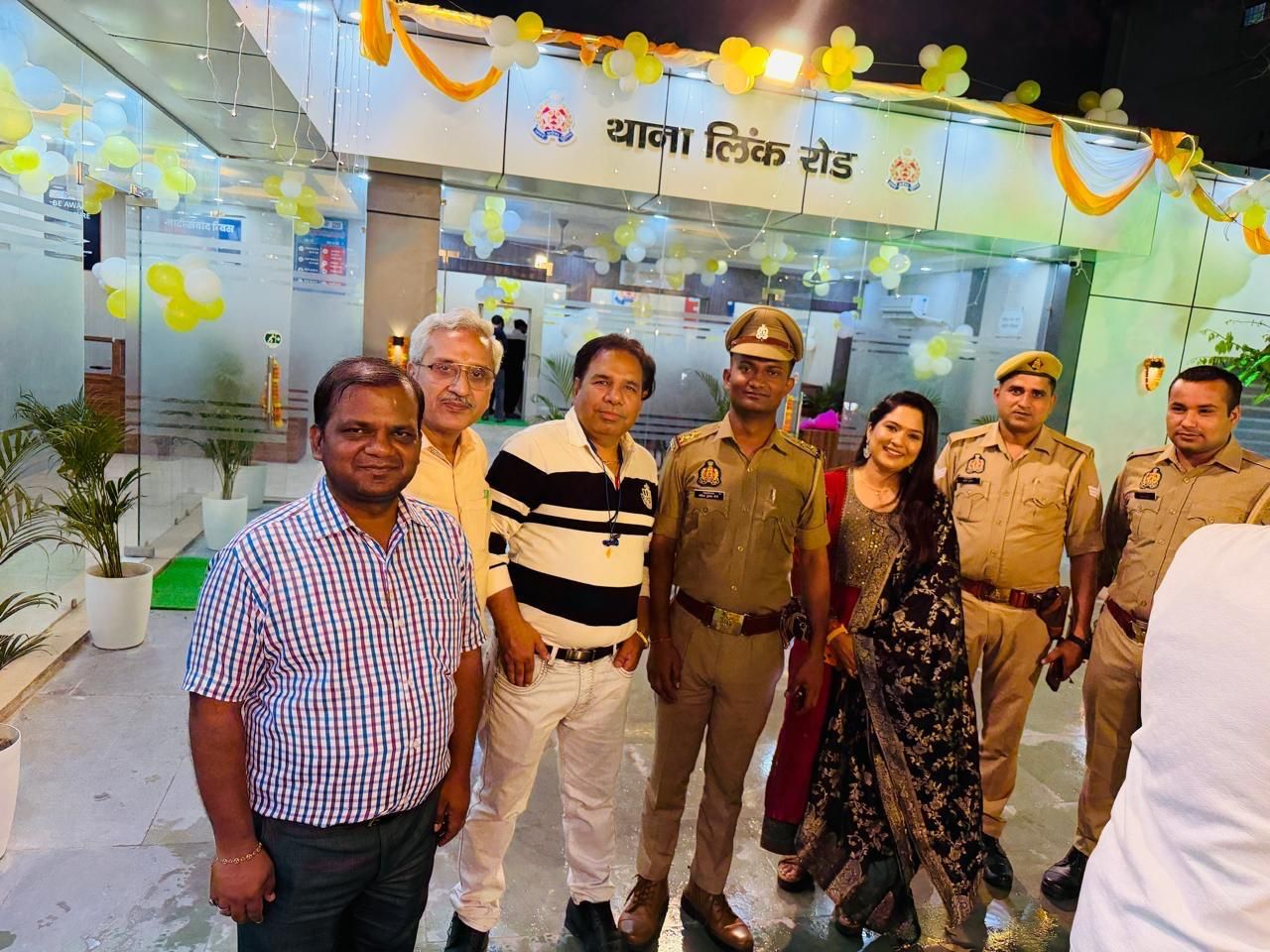 Nation First with officers at Thana Link Road