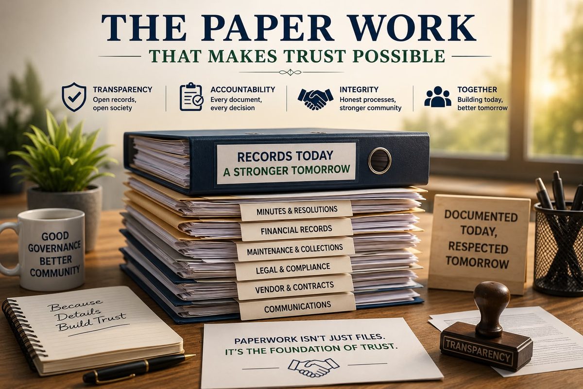 The paperwork that makes trust possible