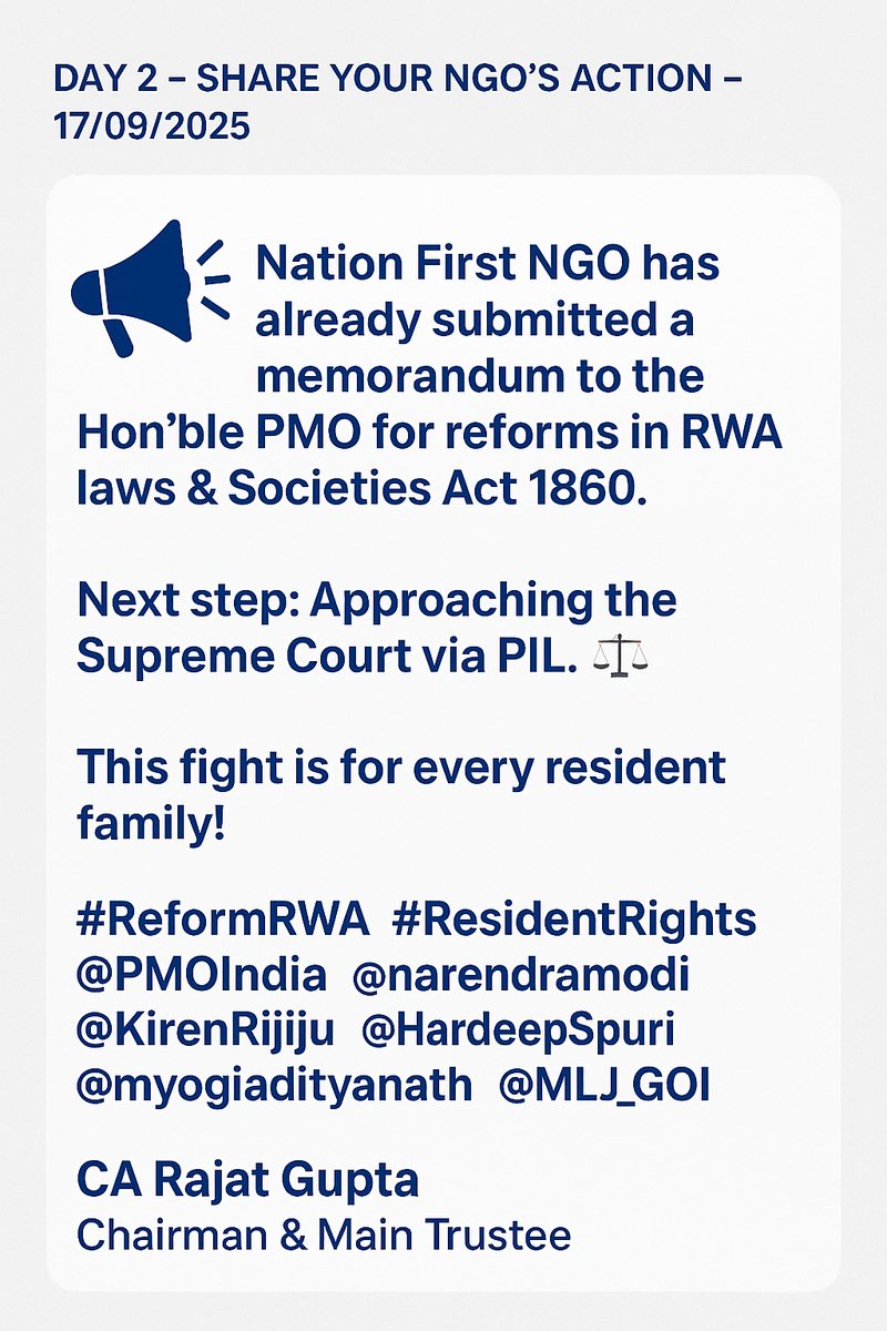 Taking society reform national